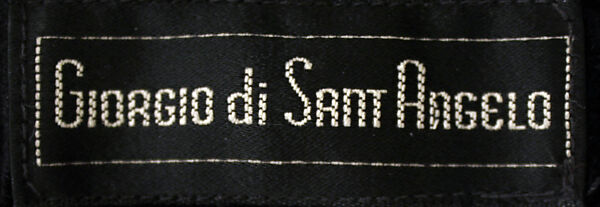 Evening ensemble, Giorgio di Sant'Angelo (American, born Italy, 1933–1989), (a) metal; (b) synthetic fiber, American