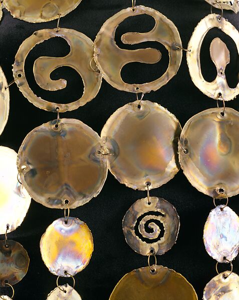 Evening ensemble, Giorgio di Sant'Angelo (American, born Italy, 1933–1989), (a) metal; (b) synthetic fiber, American