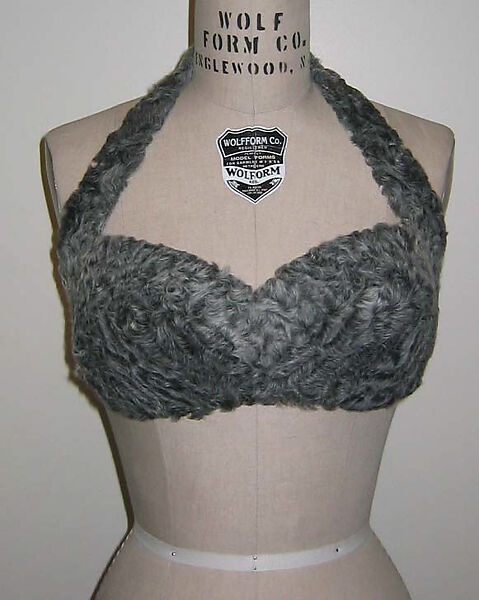 Ensemble, Giorgio di Sant'Angelo (American, born Italy, 1933–1989), a) fur, wool
b,c) fur, synthetic
d) silk, American