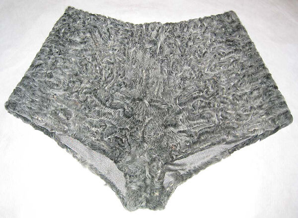 Ensemble, Giorgio di Sant'Angelo (American, born Italy, 1933–1989), a) fur, wool
b,c) fur, synthetic
d) silk, American