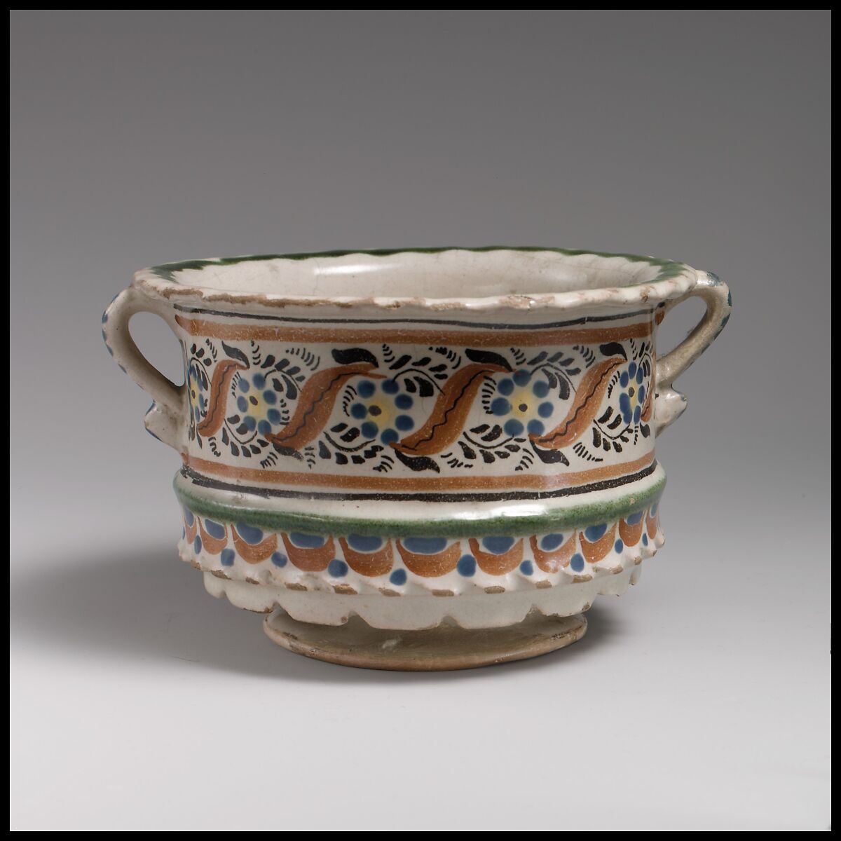 Cup, Tin-glazed earthenware, Mexican 