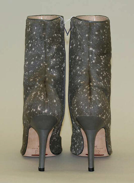 Ensemble, House of Givenchy (French, founded 1952), (a–c) leather, (d) metal, leather, feathers, (e, f) fur, French
