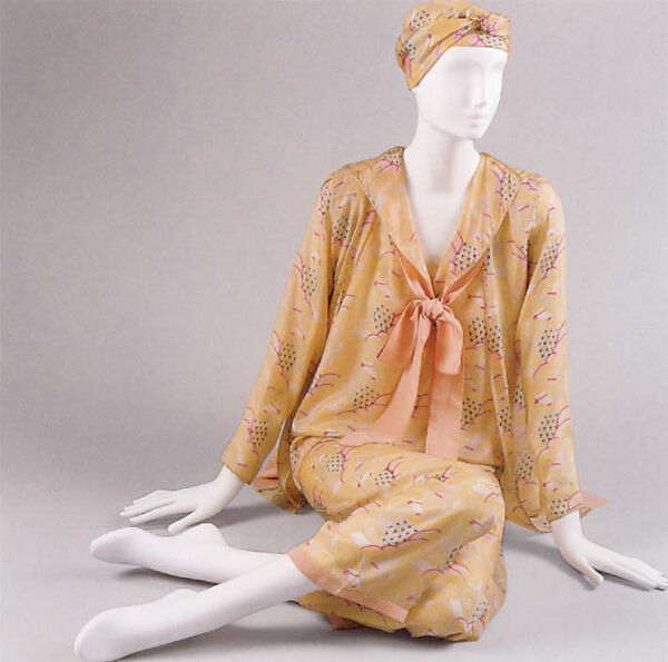 Pajamas, Callot Soeurs  French, silk, French