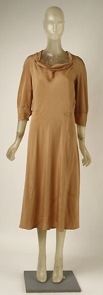 Afternoon dress, House of Vionnet (French, active 1912–14; 1918–39), silk, French 