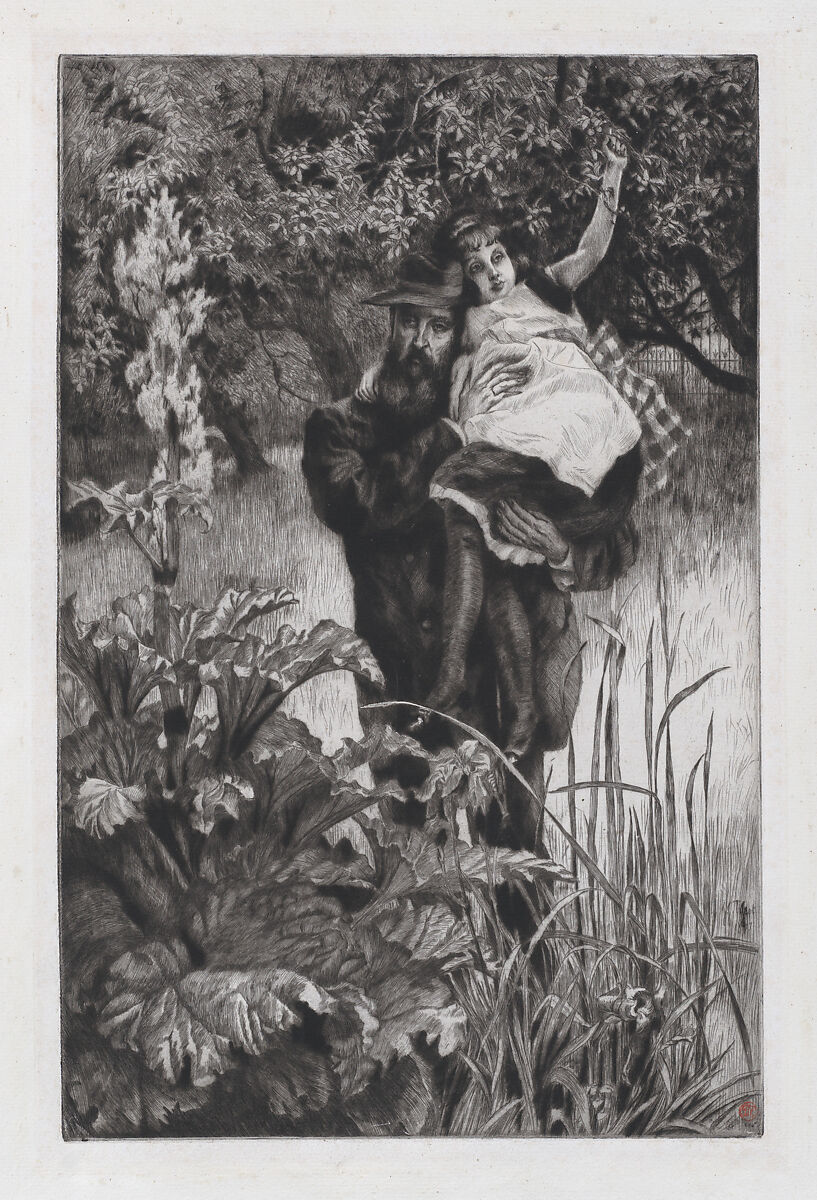 The Widower, James Tissot (French, Nantes 1836–1902 Chenecey-Buillon), Etching and drypoint; published state 
