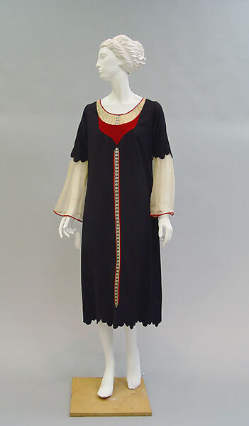 Dress, Paul Poiret (French, Paris 1879–1944 Paris), wool, silk, French