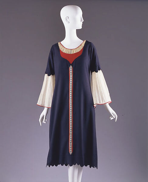 Dress, Paul Poiret (French, Paris 1879–1944 Paris), wool, silk, French