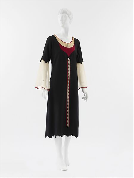 Dress, Paul Poiret (French, Paris 1879–1944 Paris), wool, silk, French 