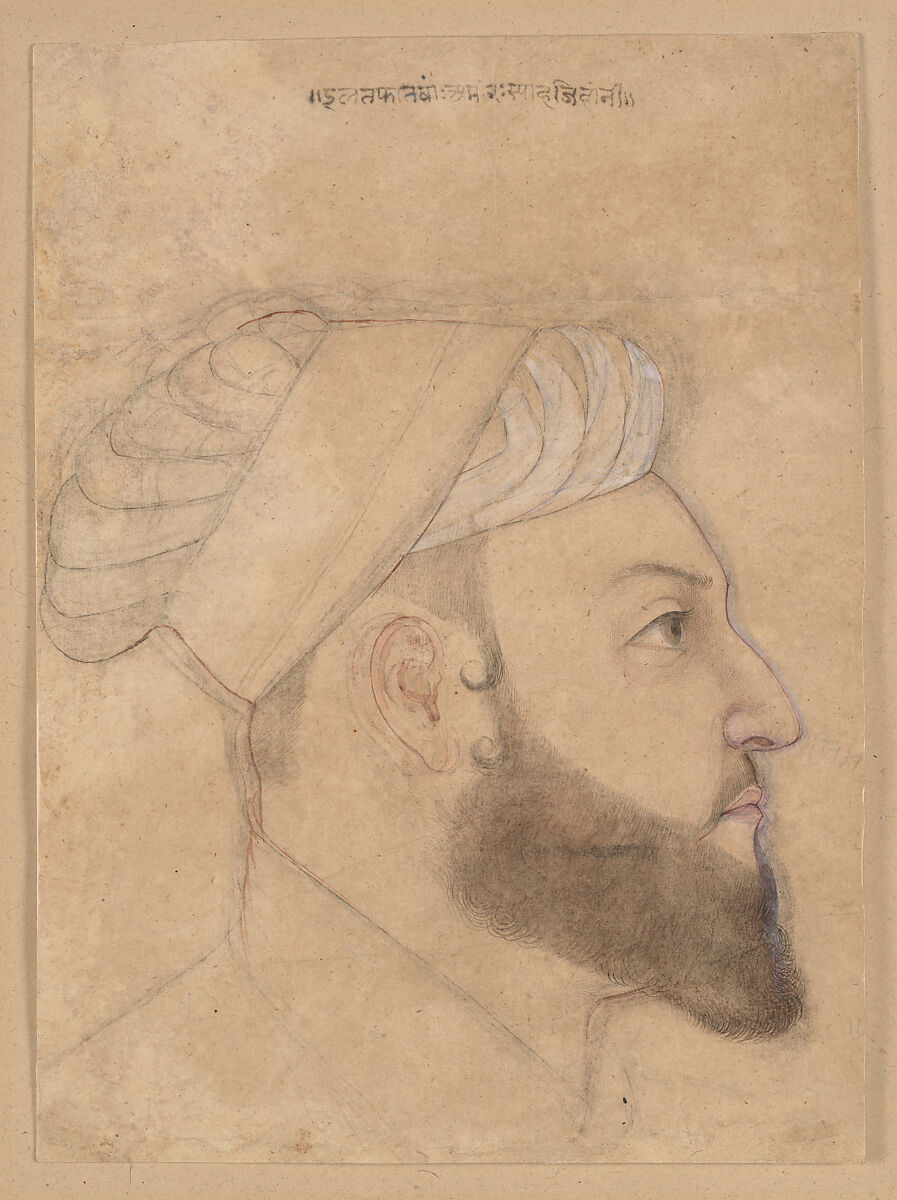 Iltifat Khan, Brush drawing with pigment on paper