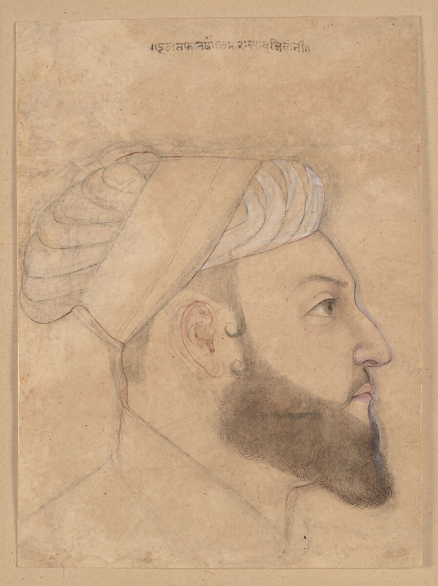 Iltifat Khan, Brush drawing with pigment on paper 