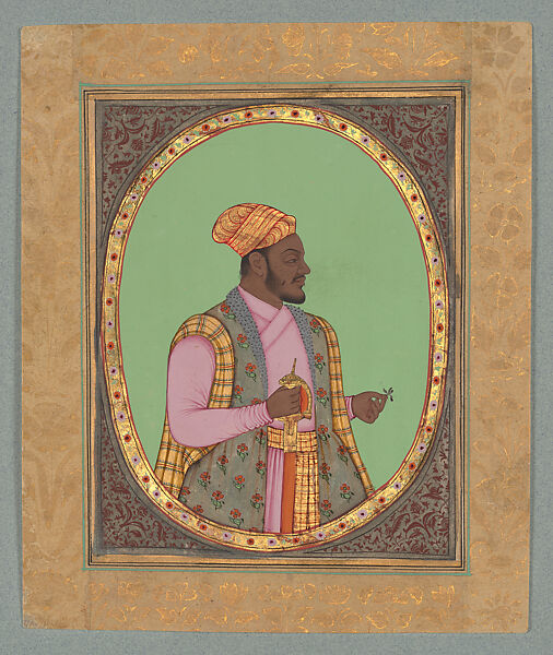 Sidi Masud Khan, Opaque color with gold and silver on paper