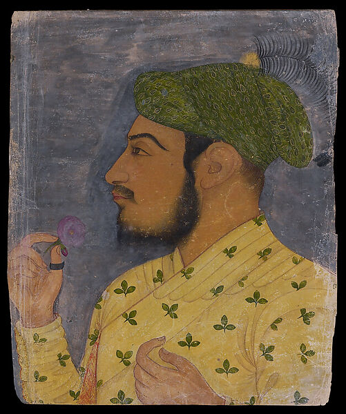 Muslim Nobleman, Opaque watercolor with gold on paper, India, Rajasthan, Kishangarh