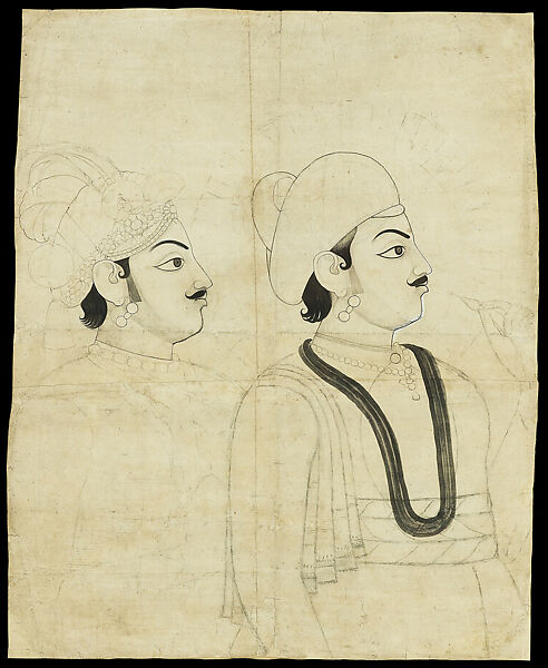 Maharaja Pratap Singh, Attributed to Sahib Ram (active 1778–1803), Opaque watercolor on paper, India, Rajasthan, Jaipur 