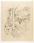 The Dollar at 300 (recto); I Buy and Sell (verso), George Grosz  American, born Germany, Reed pen and pen and black ink on Japan paper (recto); reed pen and black ink on Japan paper (verso)