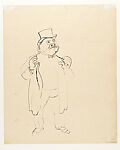 The Dollar at 300 (recto); I Buy and Sell (verso), George Grosz (American (born Germany), Berlin 1893–1959 Berlin), Reed pen and pen and black ink on Japan paper (recto); reed pen and black ink on Japan paper (verso)