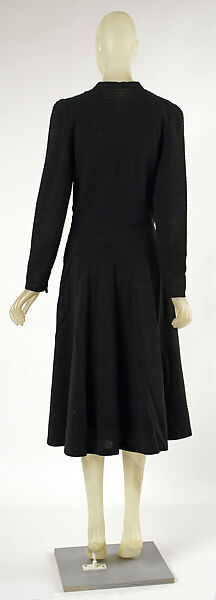 Dress, House of Vionnet (French, active 1912–14; 1918–39), wool, French