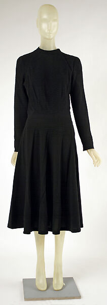 Dress, House of Vionnet (French, active 1912–14; 1918–39), wool, French 