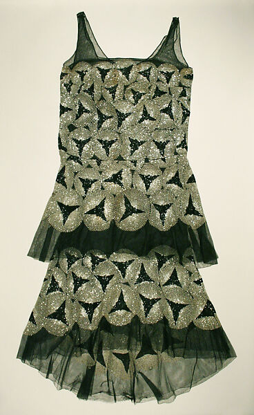 Dress, cotton, glass, American or European