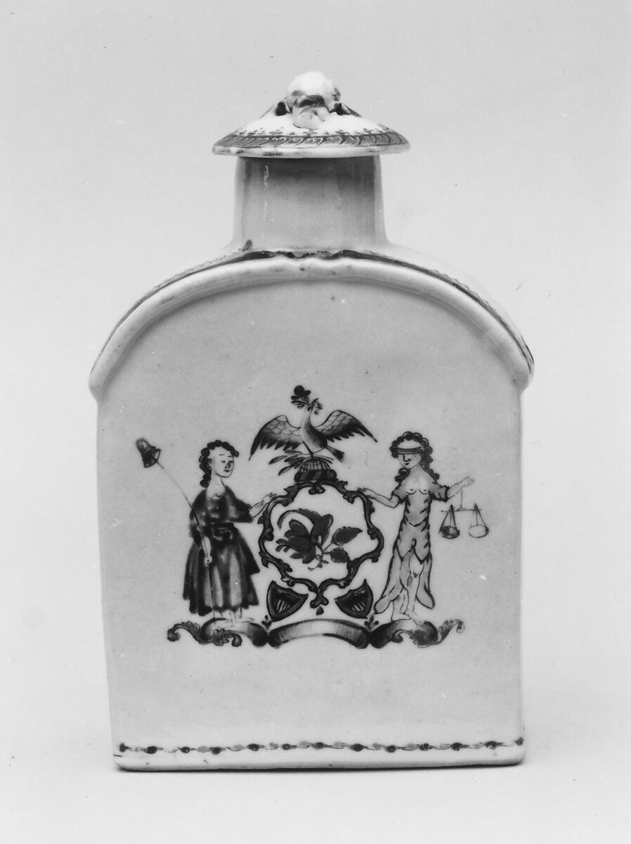 Tea Caddy, Porcelain, Chinese