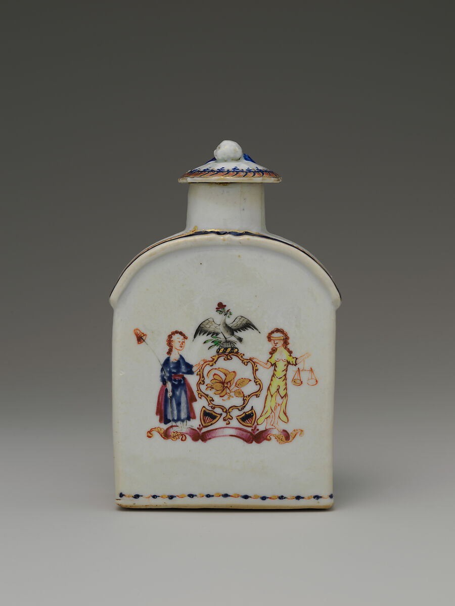 Tea Caddy, Porcelain, Chinese