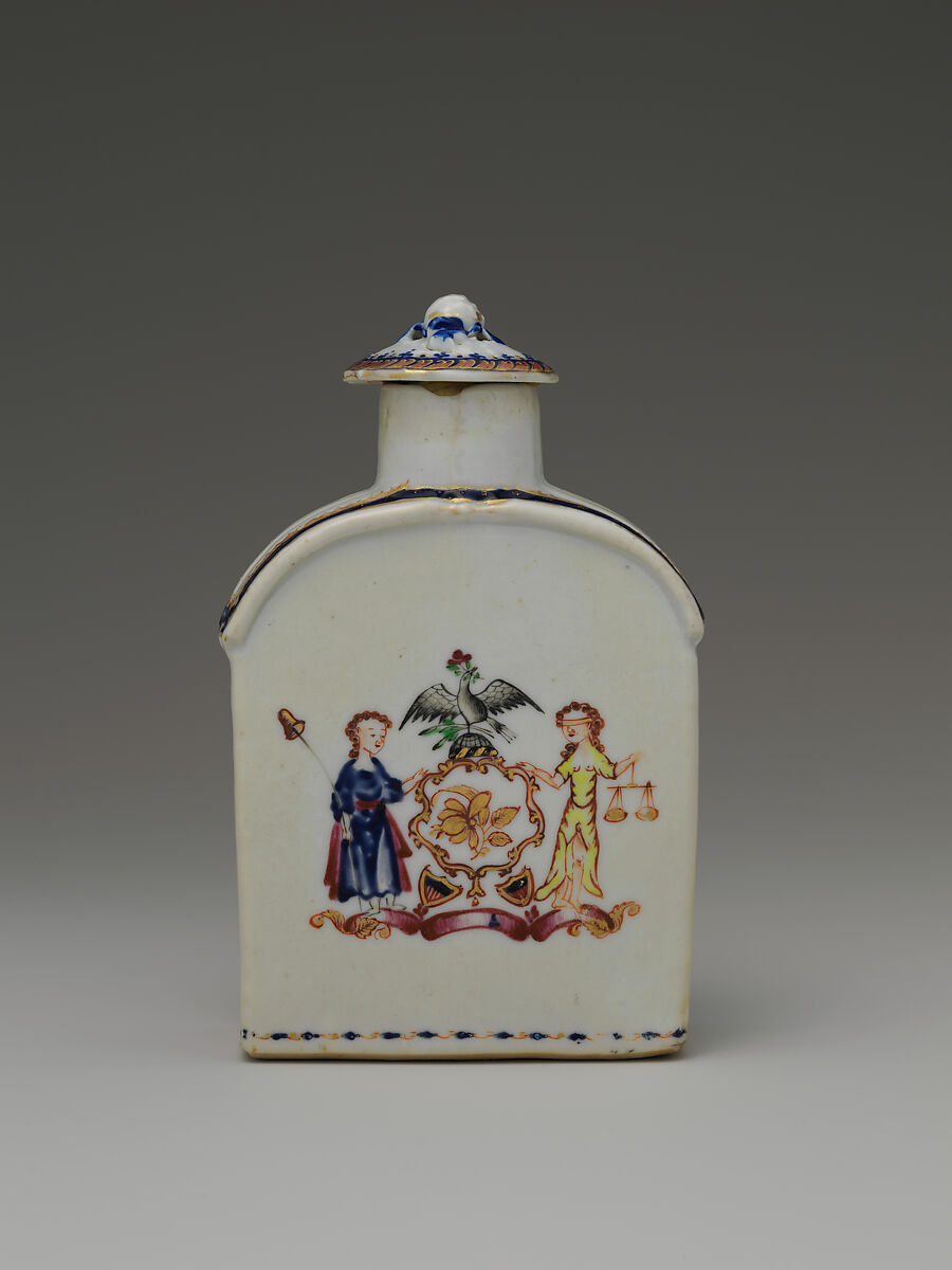 Tea Caddy, Porcelain, Chinese 