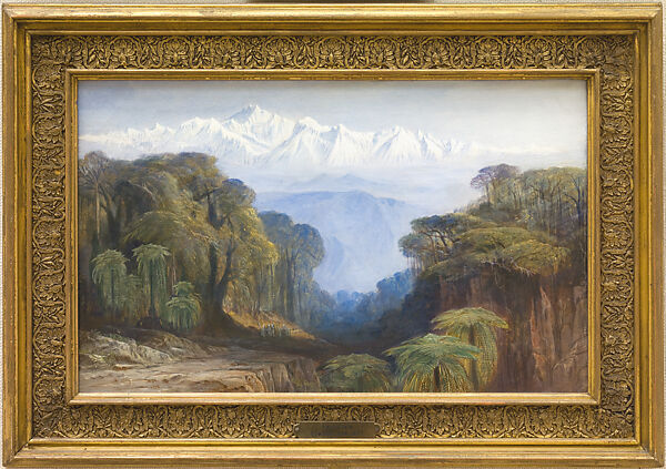 Mount Kanchenjunga from Darjeeling, Edward Lear (British, London 1812–1888 San Remo), Oil on canvas