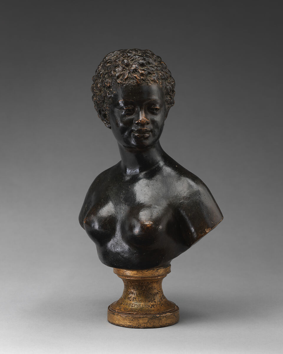 Bust of a Woman, Jean Antoine Houdon  French, Terracotta and paint, French