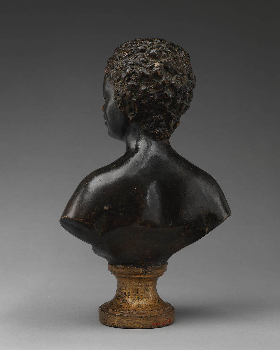 Bust of a Woman, After a model by Jean Antoine Houdon (French, Versailles 1741–1828 Paris), Terracotta and paint, French
