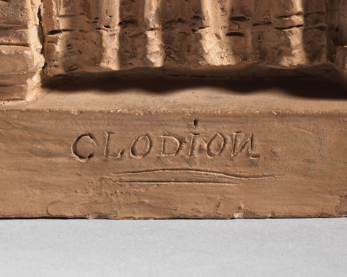 Egyptian Goddess, Clodion (Claude Michel) (French, Nancy 1738–1814 Paris), Painted terracotta, French