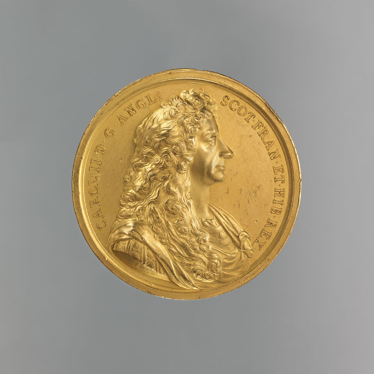 Charles II: Royal Coat of Arms, John Roettier (Flemish, Antwerp 1631–1703 London, active England 1670–98), Gold, British, London 