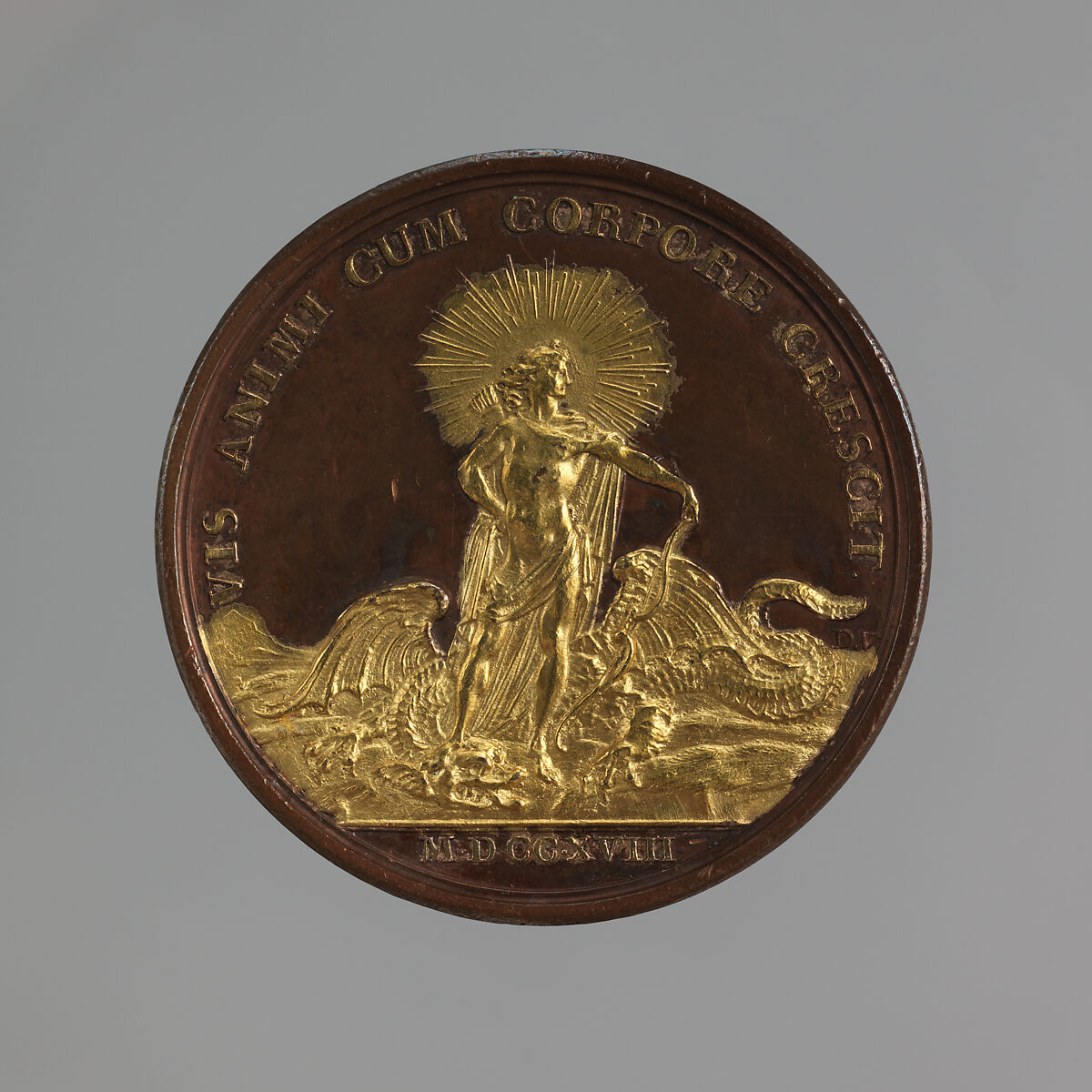 Louis XV: Progress of the King, Joseph-Charles Roettiers (French, Paris 1691–1779 Paris), Gilt bronze, lacquered ground, French, Paris