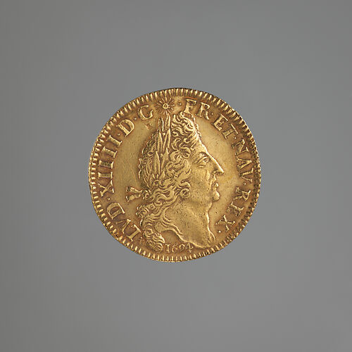 Double Louis d’or of Louis XIV of France (b.1638; r. 1643–1715)