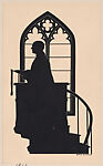Silhouette of Glen Tilley Morse in the pulpit