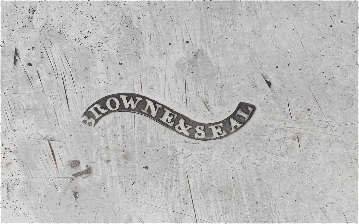 Tea Caddy, Browne and Seal (active ca. 1810), Silver, American