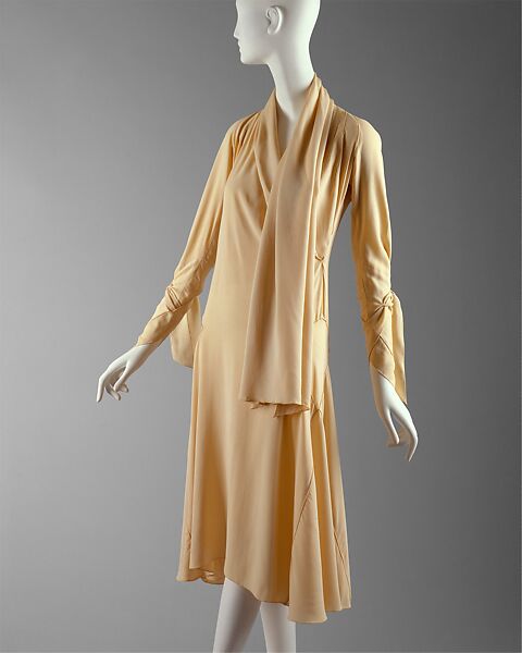 Dress, House of Vionnet (French, active 1912–14; 1918–39), silk, French 