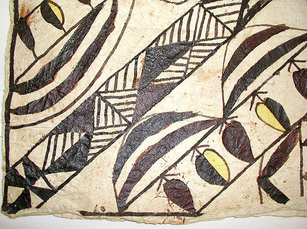 Textile, Bark cloth (mulberry fibers), Samoan (?)
