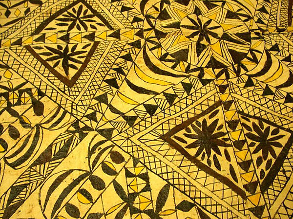 Textile, Bark cloth (mulberry fibers), Samoan (?)