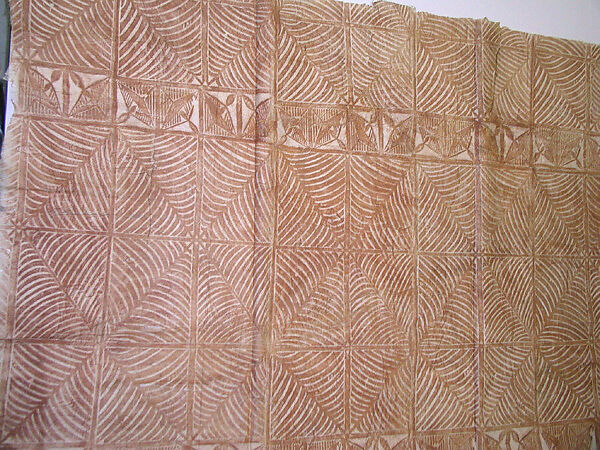 Printed Tapa Cloth, Barkcloth, Tonga or Samoa