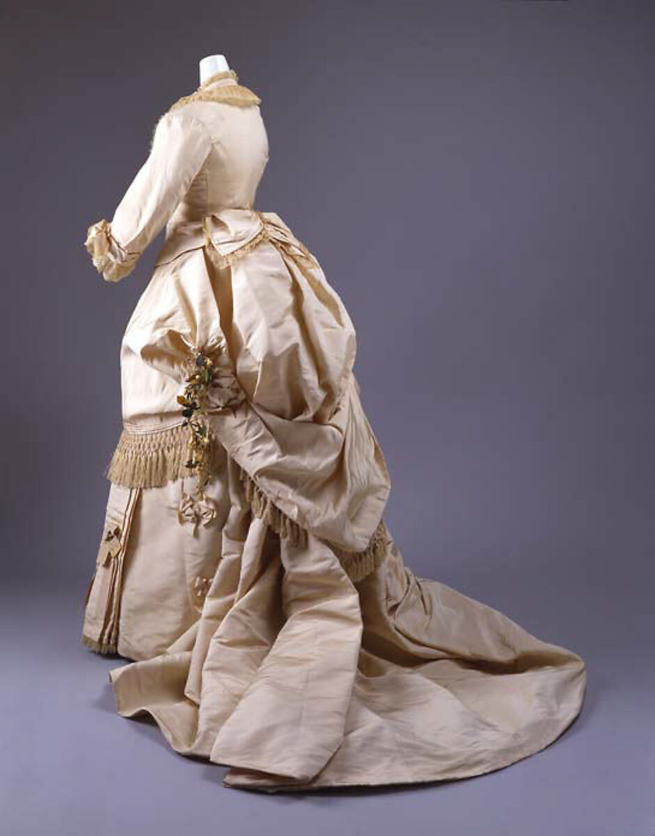 Wedding dress, Mme. Fréderique, silk, American 