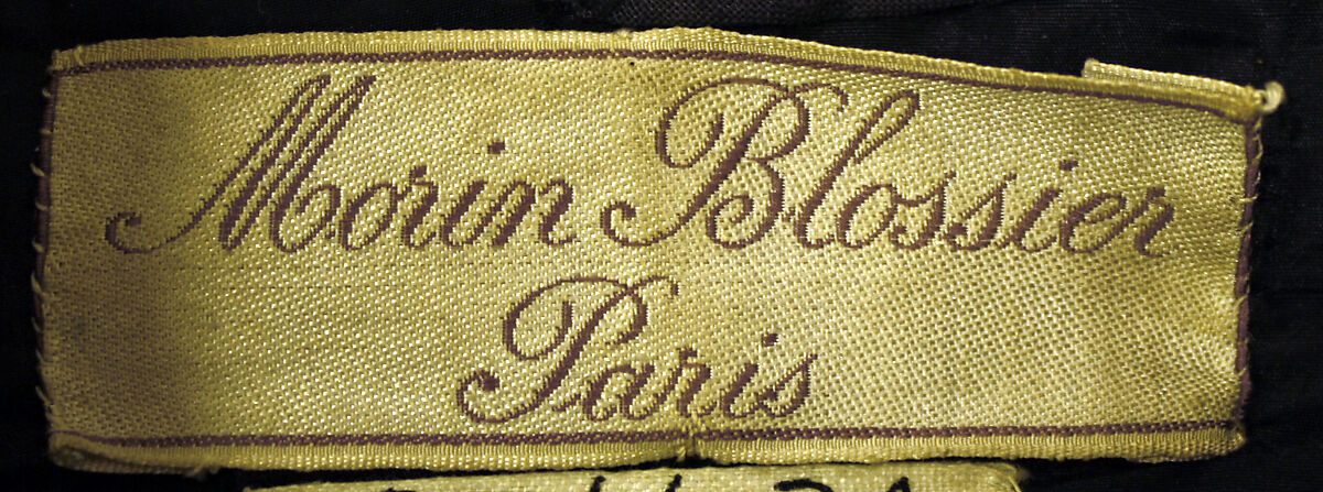 Riding ensemble, Morin Blossier (French), silk, metal thread, ostrich feathers, French