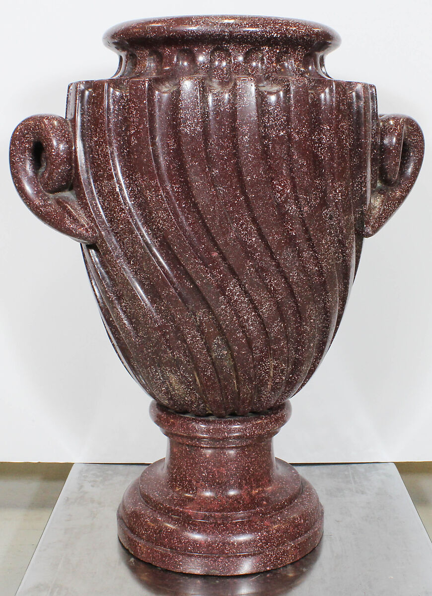 Monumental Urn, Imperial porphyry, Italian, Rome 