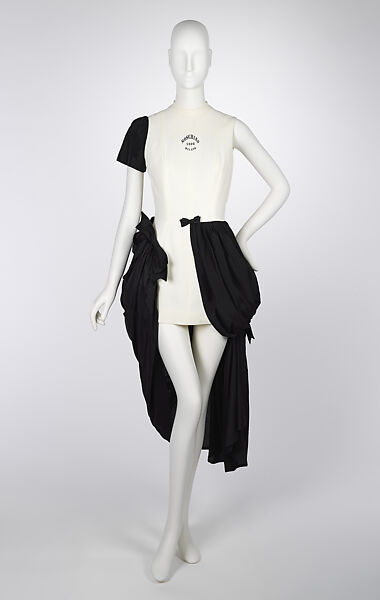 Dress, House of Moschino (Italian, founded 1983), wool, silk, Italian 