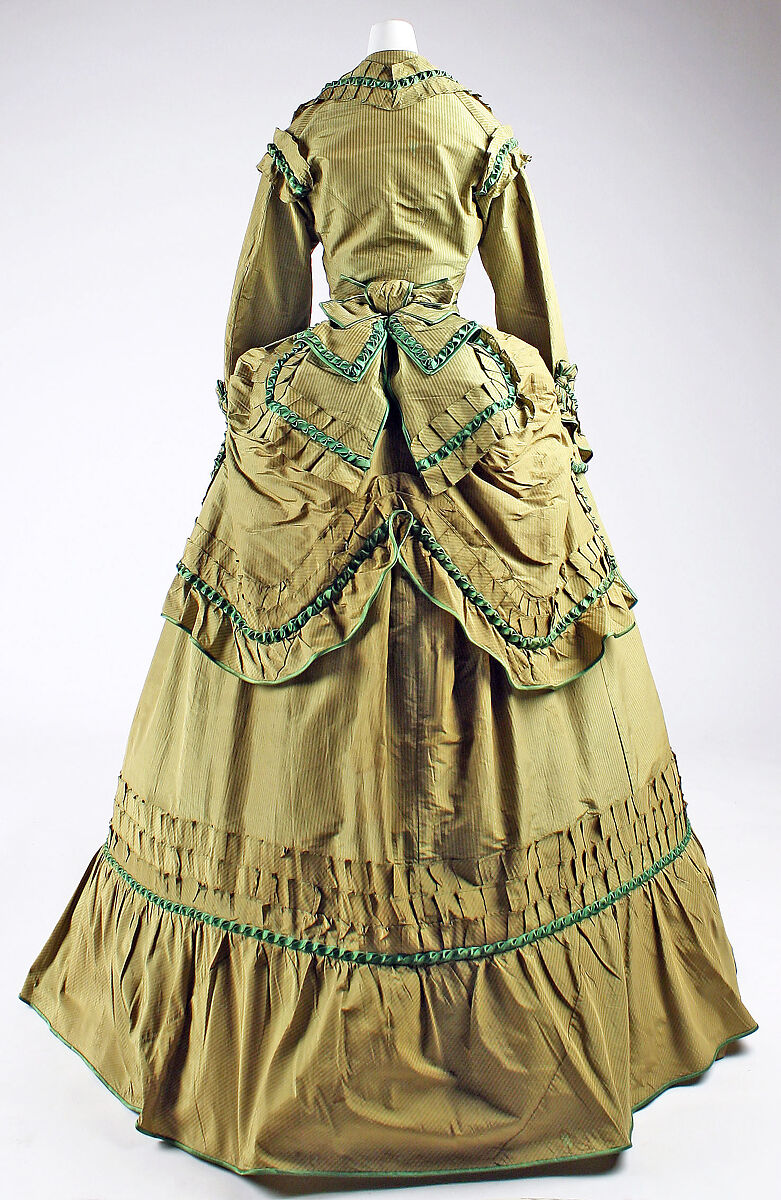 Dress, silk, American