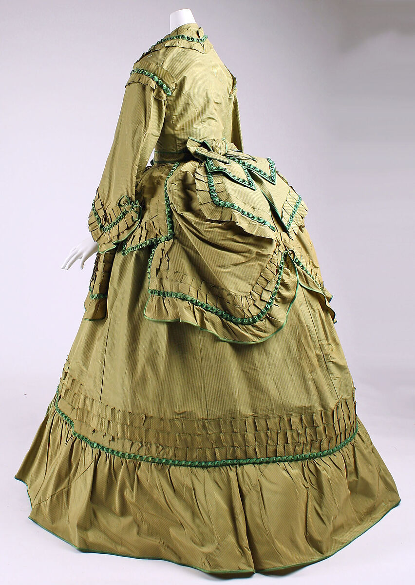 Dress, silk, American