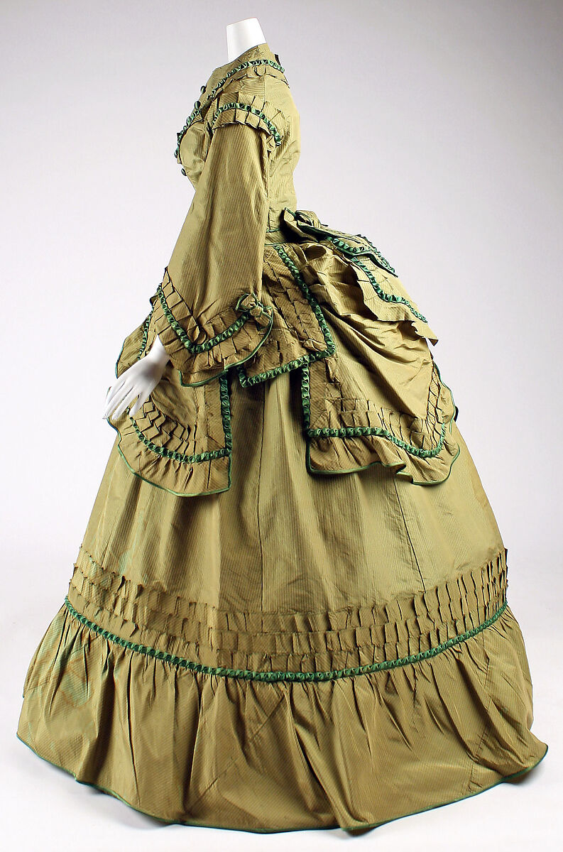Dress, silk, American