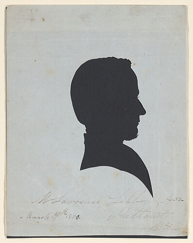 Silhouette of M. Lawrence Libbey, Portland, Maine, Aged 32