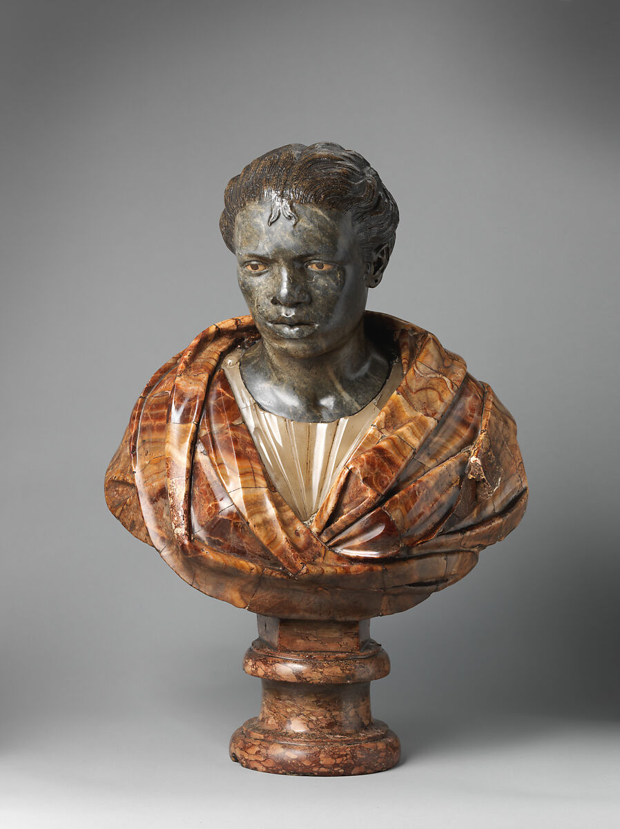 In emulation of Nicolas Cordier  Bust after the Borghese Moor