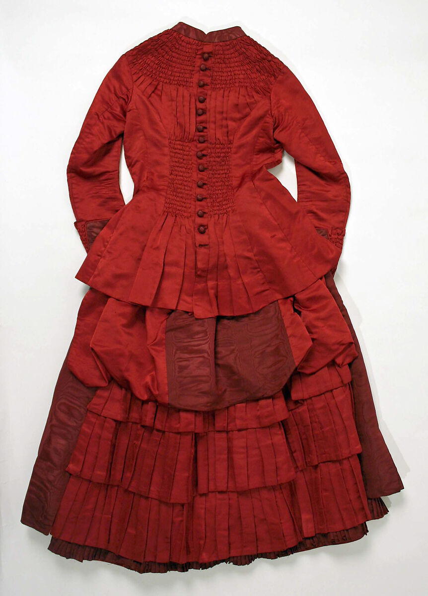 Dress, (a–c) silk, American