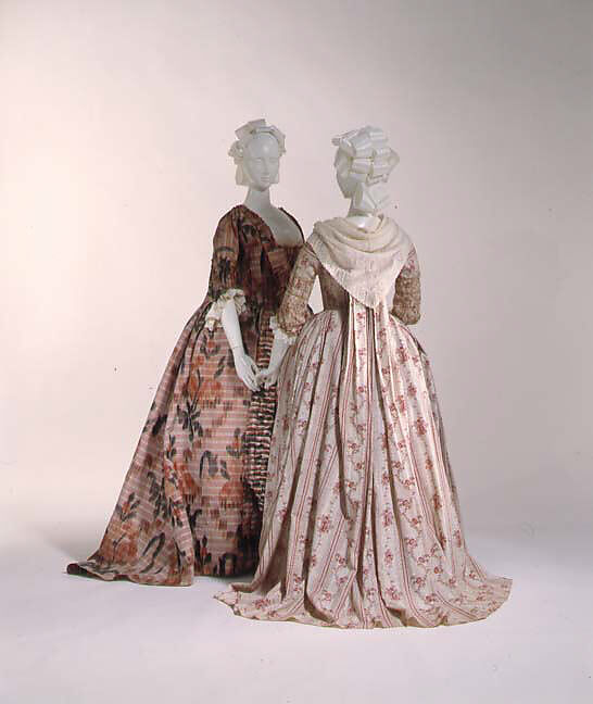 Robe à la française, silk, French