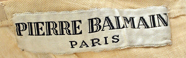 "Oriane", House of Balmain (French, founded 1945), silk, glass, plastic, shells, metal, French